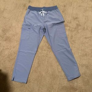 New FIGS scrub pants in Vapor Blue